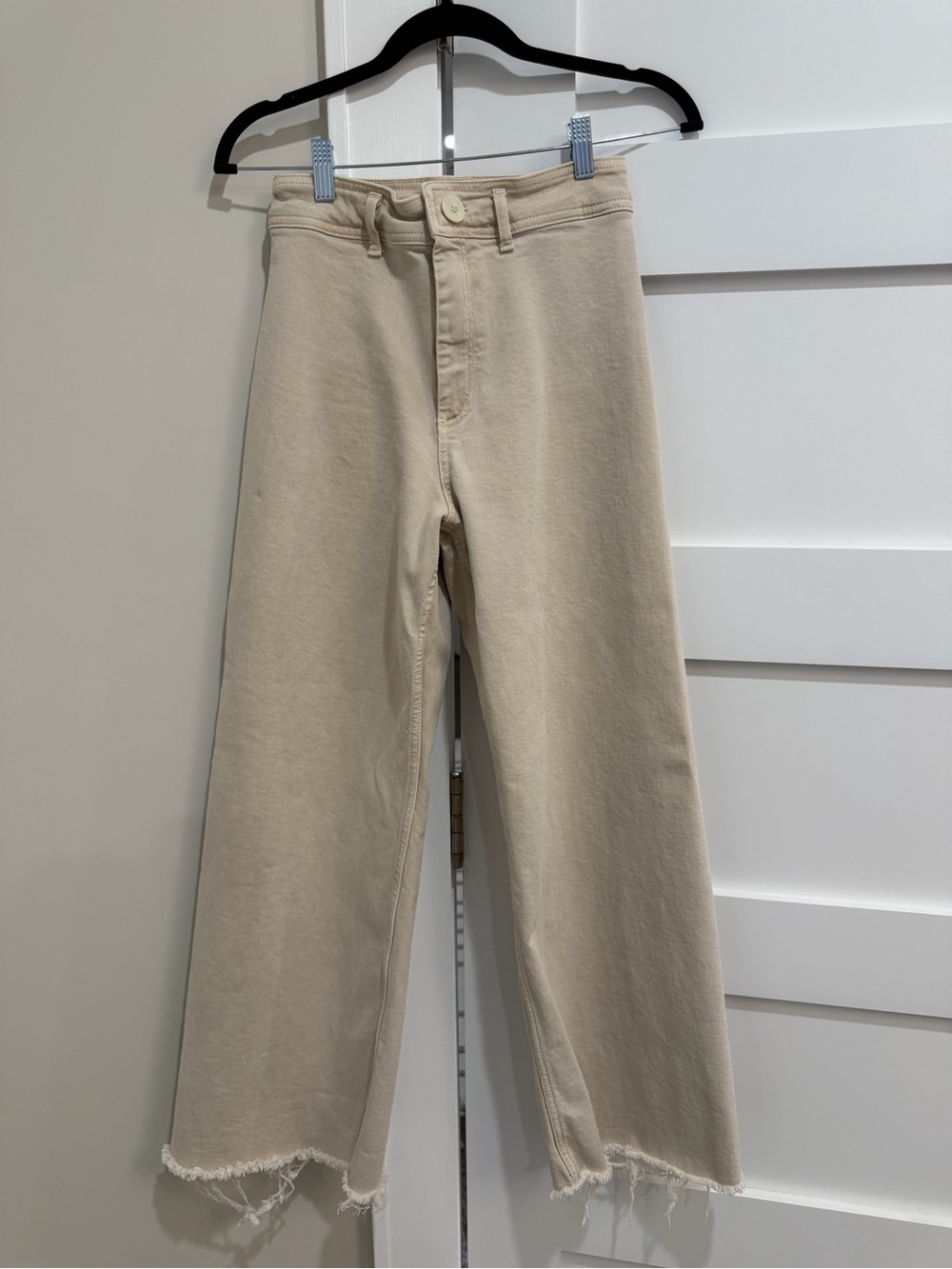 Zara Marine Straight Beige Jeans